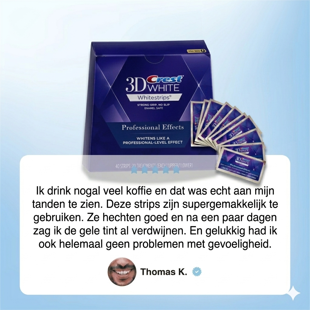 Crest 3D Whitening Strips Professional Effect Luxe