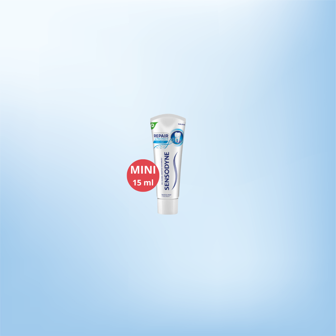 Sensodyne Repair & Protect Cool Mint Tandpasta 15 ml- Vakantie Tube