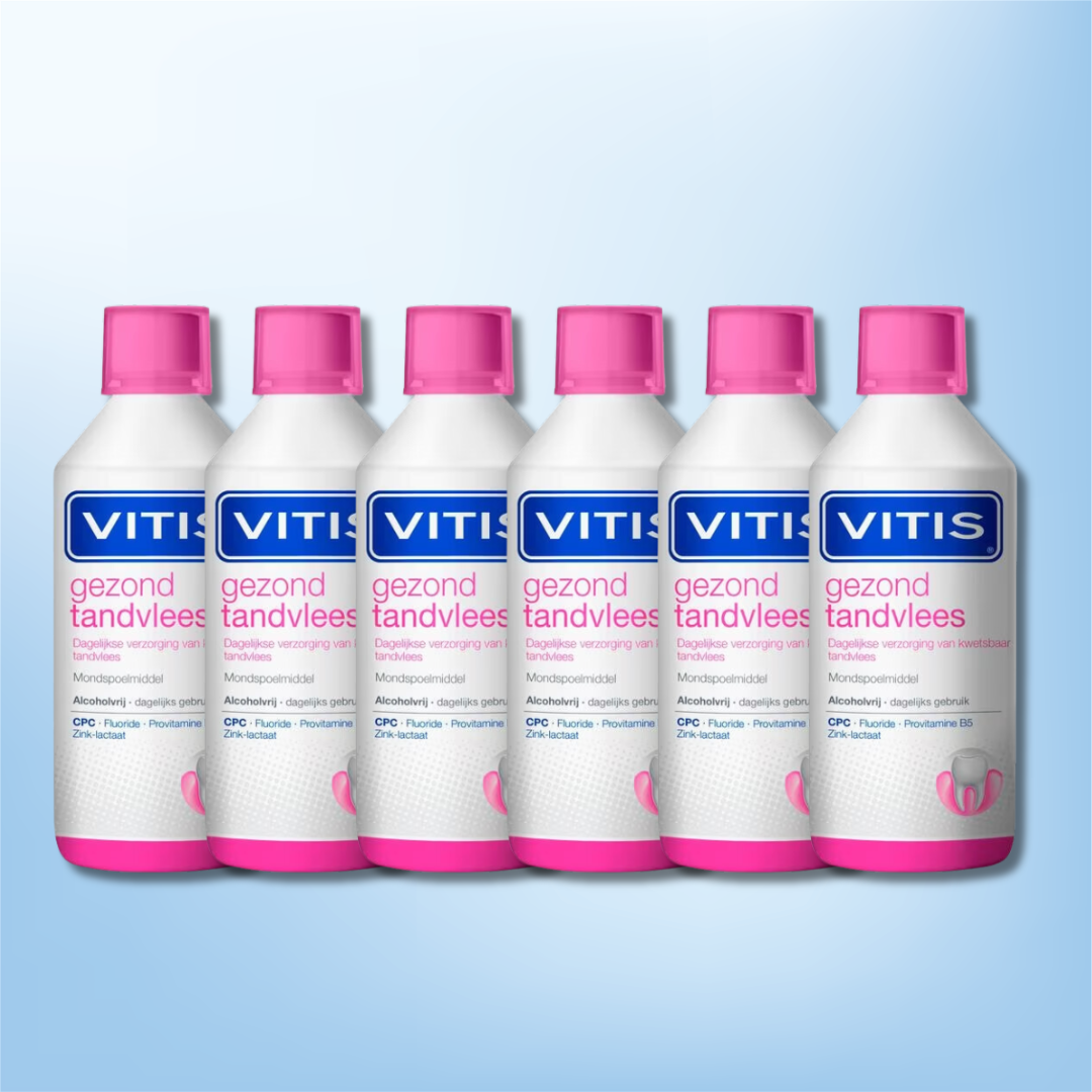 6x Vitis Gezond Tandvlees Mondspoelmiddel (500 ml)