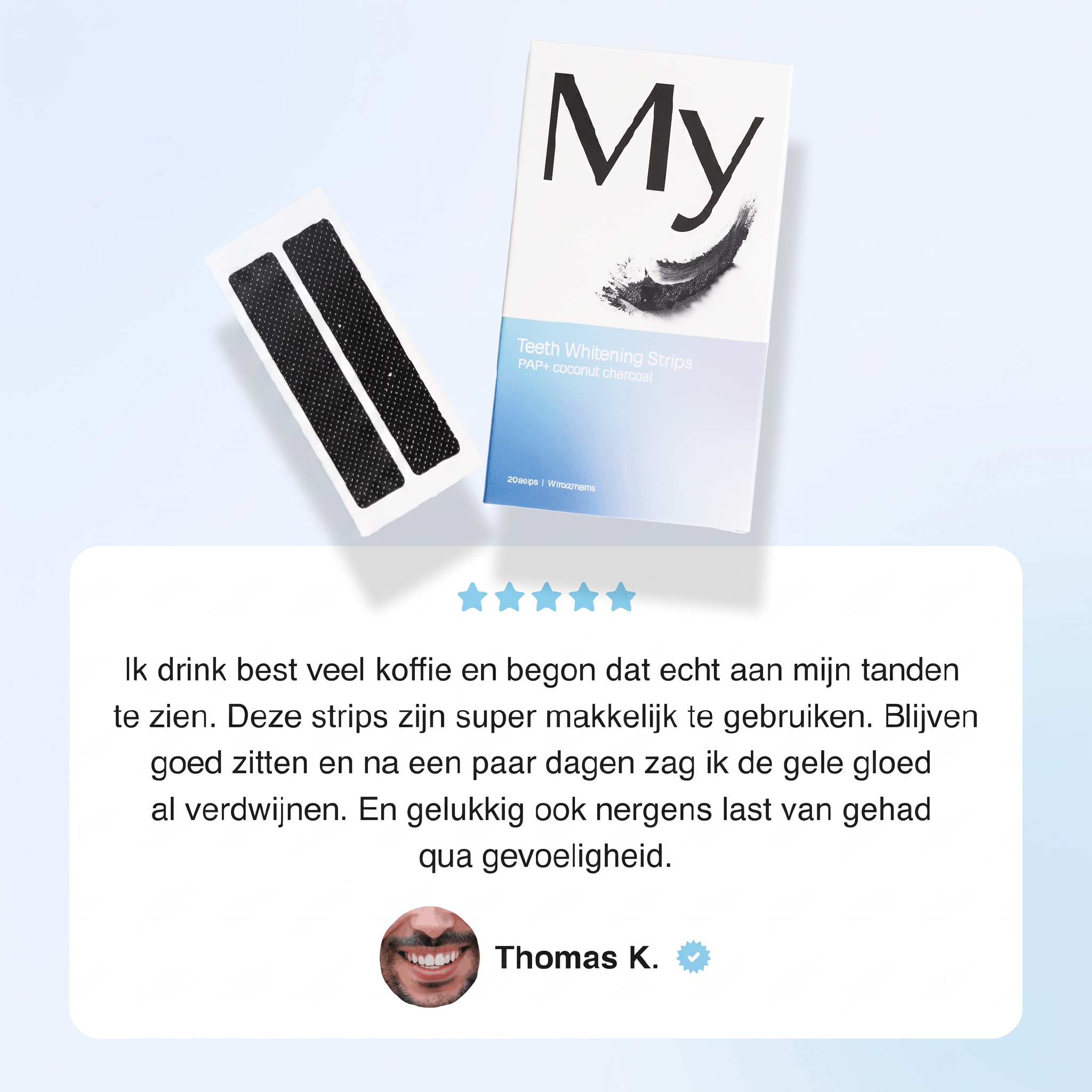 PAP+ Whitestrips witte tanden