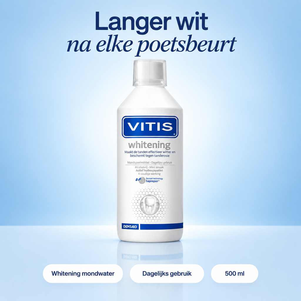 Vitis Whitening Mondspoelmiddel- 500 ml