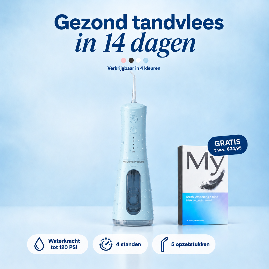 My Waterflosser blauw - Gezond tandvlees in 14 dagen