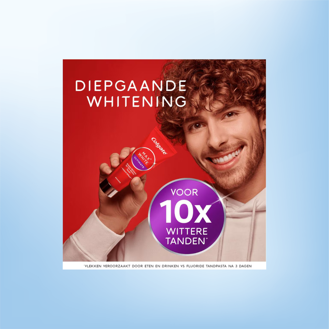 Colgate Max White Ultimate Whitening Tandpasta – 75 ML