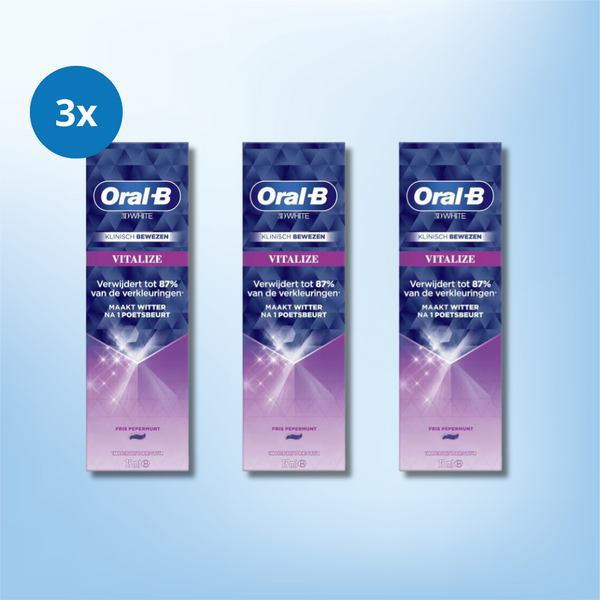 3x Oral-B 3D White Vitalize Tandpasta - 75 ml