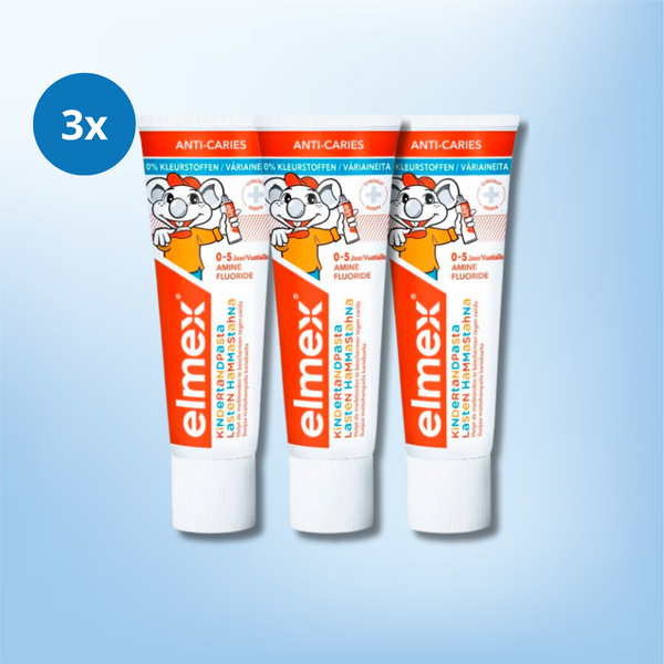 3x Elmex Peuter Anti-Cariës Tandpasta 75 ML (0-5 Jaar)