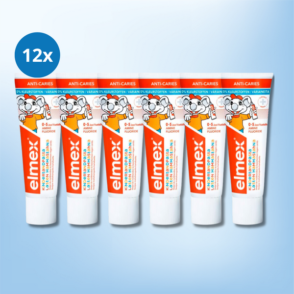 12x Elmex Peuter Anti-Cariës Tandpasta 75 ML (0-5 Jaar)
