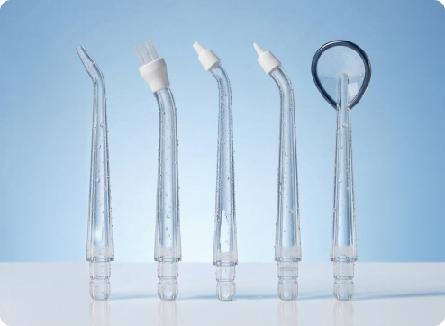 5 opzetstukken voor complete mondverzorging