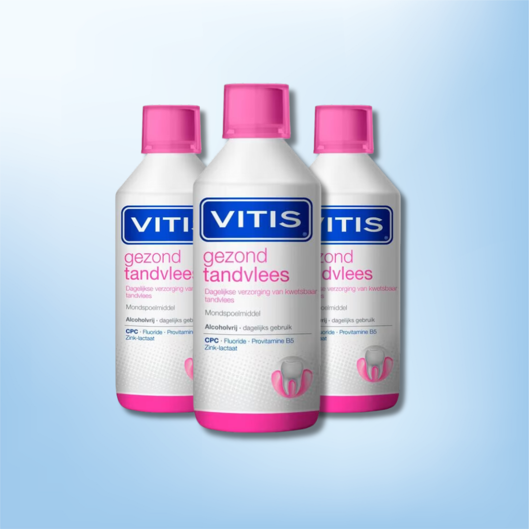 3x Vitis Gezond Tandvlees Mondspoelmiddel (500 ml)