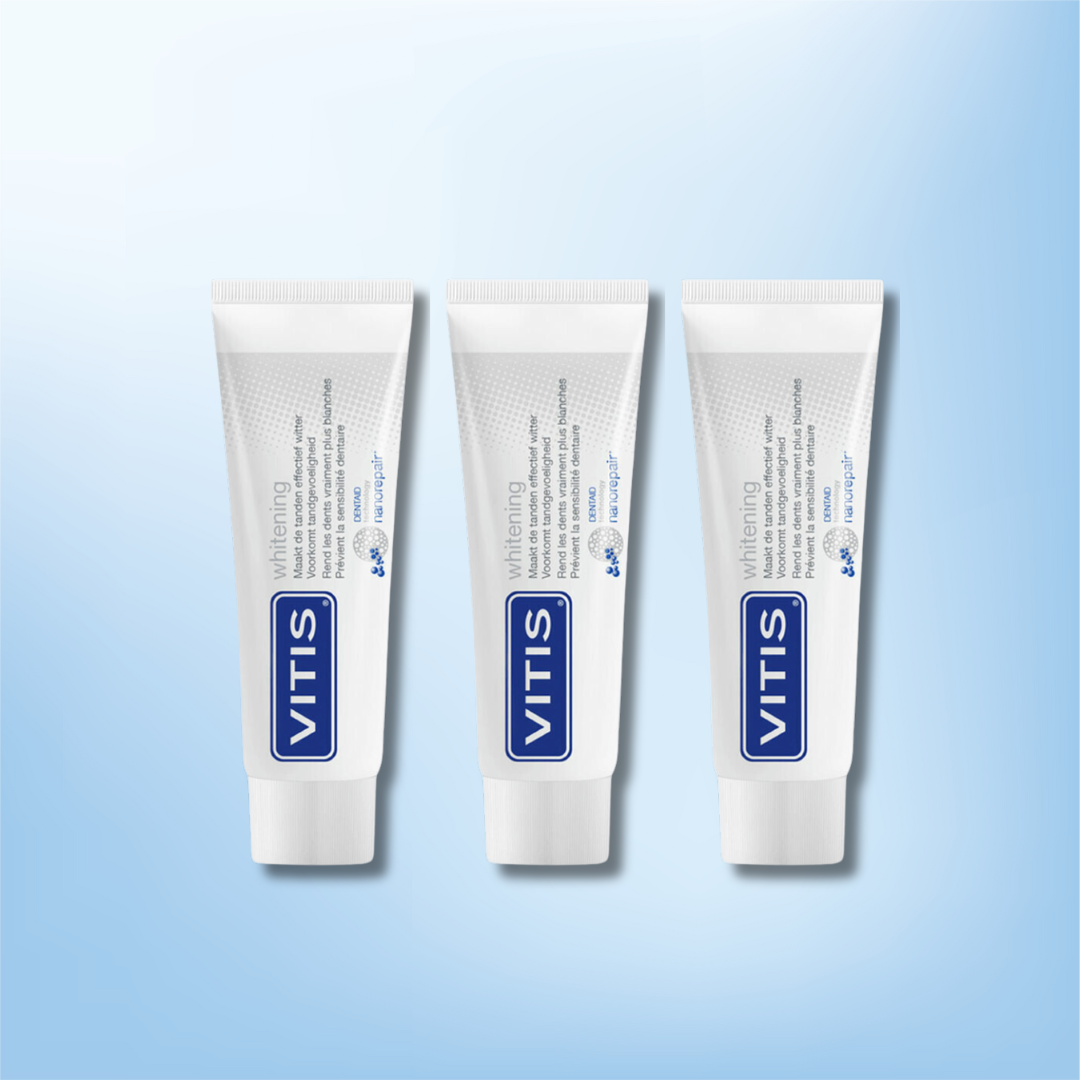 3x Vitis Whitening Tandpasta- 75ml