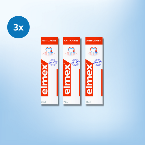 3x Elmex Anti-Cariës Tandpasta - 75 ml
