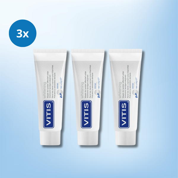 3x Vitis Whitening Tandpasta- 75ml