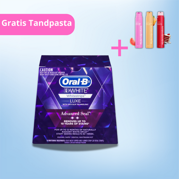 Oral-B 3D Whitening Strips Luxe Advanced Seal