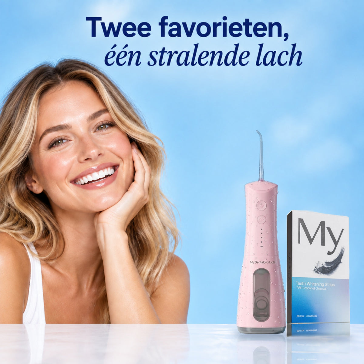 Waterflosser + Whitestrips — Complete Whitening Bundel