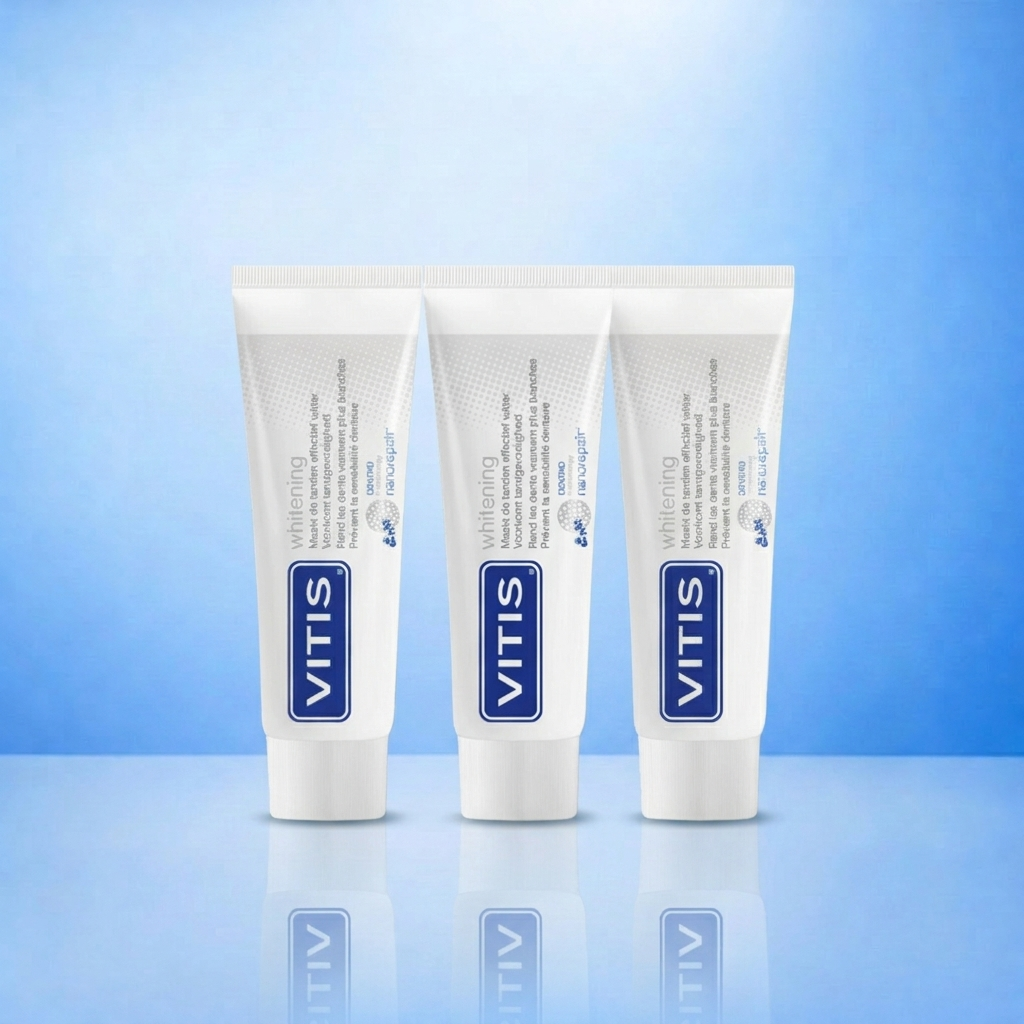 3x Vitis Whitening Tandpasta- 75ml