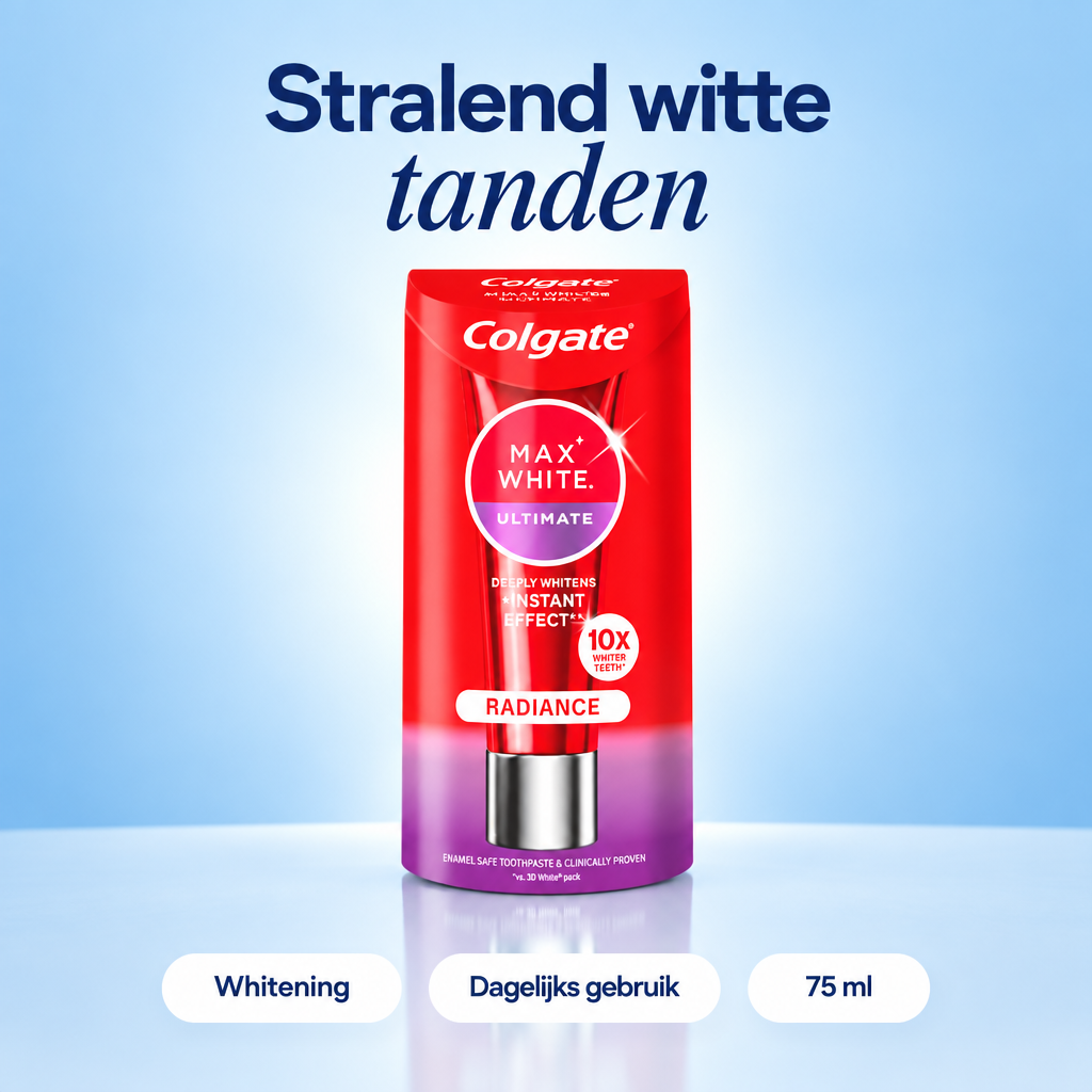 Colgate Max White Ultimate Whitening Tandpasta – 75 ML