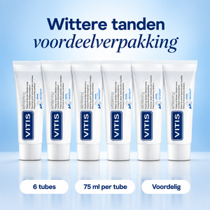 6x Vitis Whitening Tandpasta- 75ml