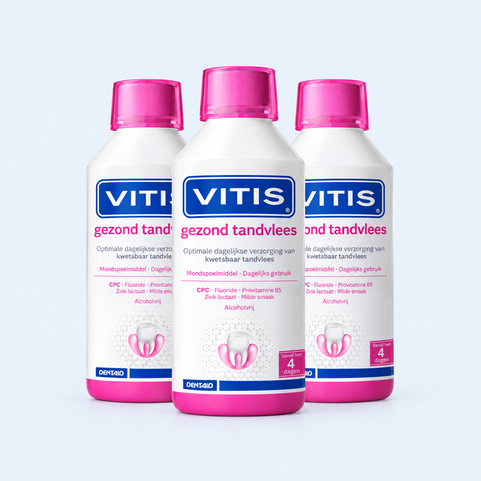 3x Vitis Gezond Tandvlees Mondspoelmiddel (500 ml)
