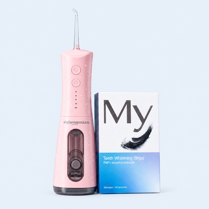 Waterflosser + Whitestrips — Complete Whitening Bundel